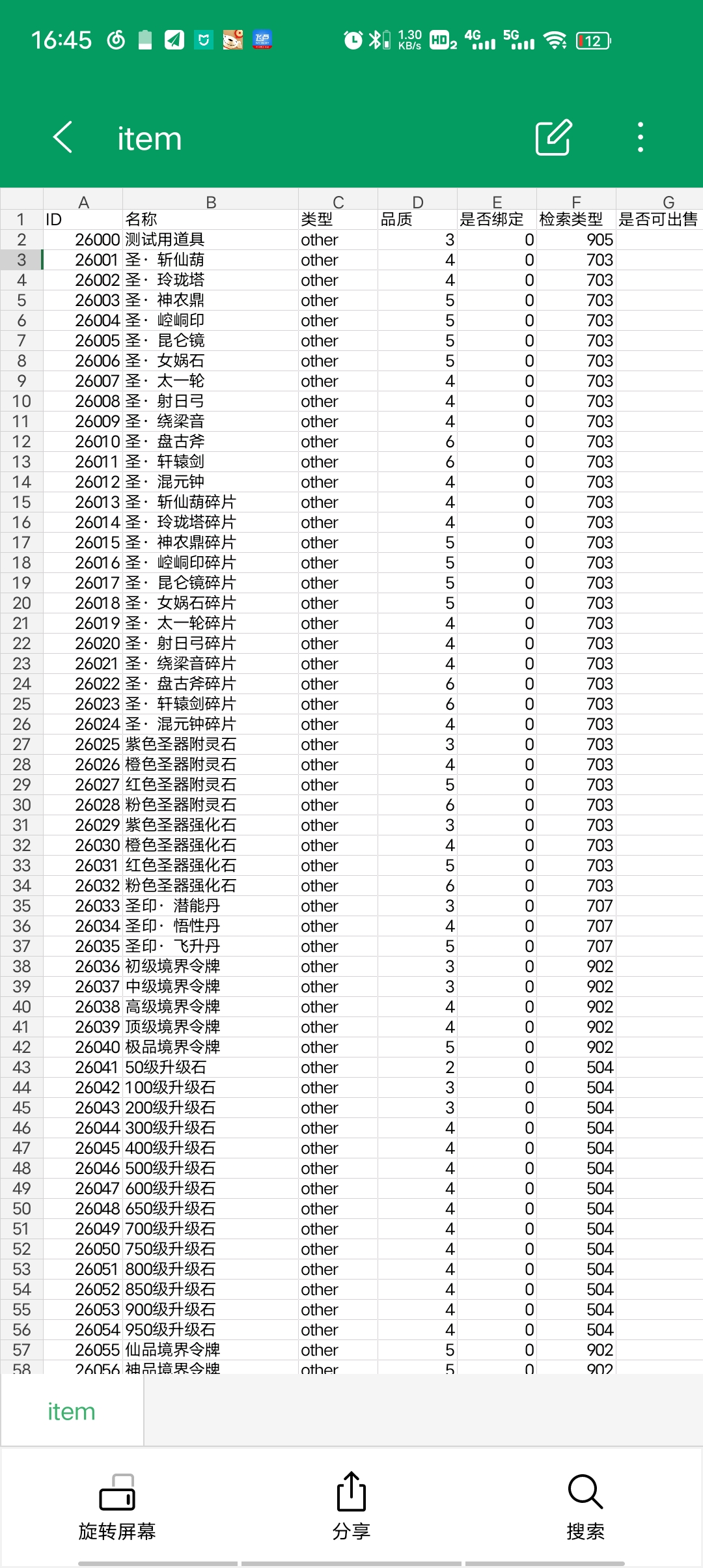 【仙梦奇缘】仙梦奇缘全部道具整理+包括品质+绑定+可出售+可丢弃等信息 免费白嫖 第1张-小仙元码