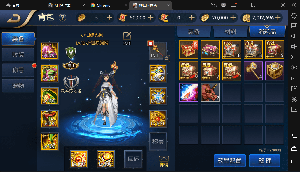 【神话阿拉德】横版闯关手游最新整理+Linux商业学习手工服务端+语音视频教程+安卓苹果双端+运营后台+详细搭建教程+小仙亲测 手游源码 第8张-小仙元码