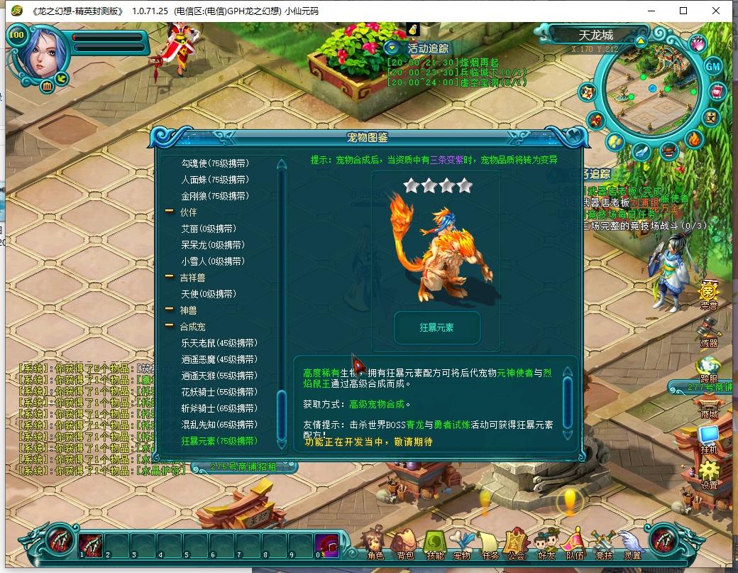 【龙之幻想】MMORPG端游版VM单机一键即玩镜像服务端+WIN本地手工服务端+PC客户端+教程+小仙亲测 精品端游 第5张-小仙元码