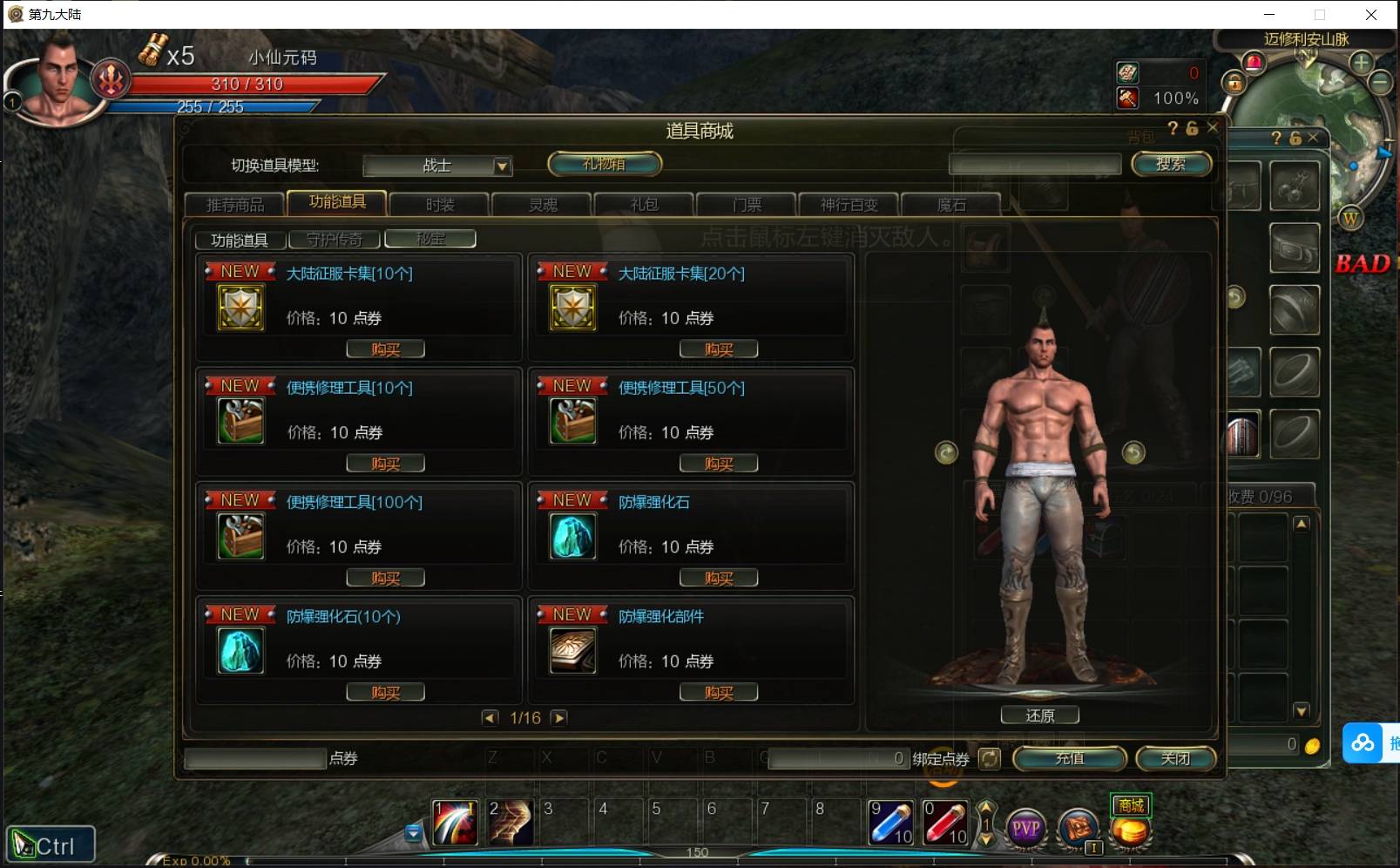 【第九大陆】3D动作闯关MMORPG端游+VM单机一键端+WIN学习手工端+网页注册+GM命令+PC客户端+视频教程+小仙亲测 精品端游 第3张